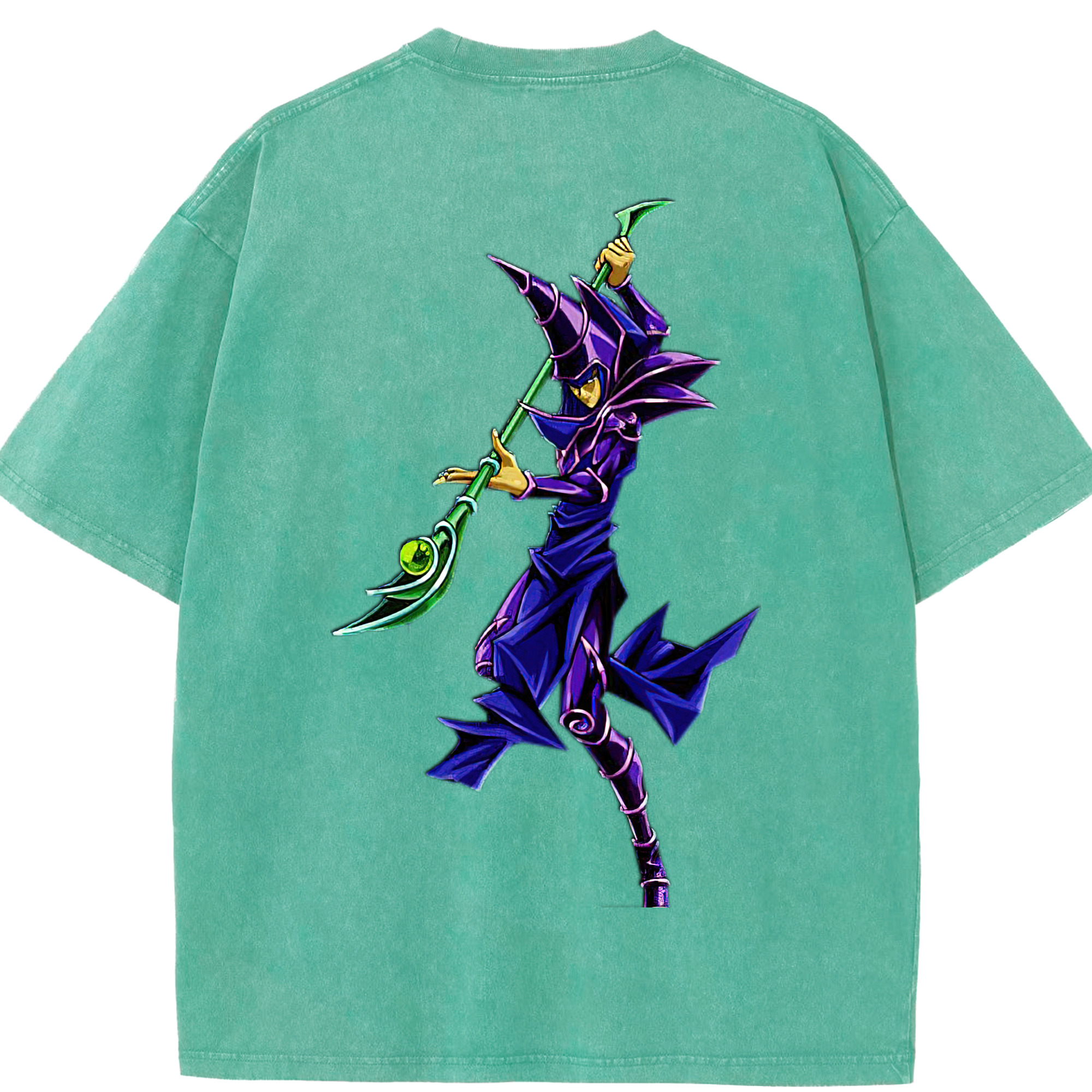 （画像用） 遊☆戯☆王 Yu-Gi-Oh! 綿100% ヴィンテージ風 半袖Tシャツ（背面プリント）